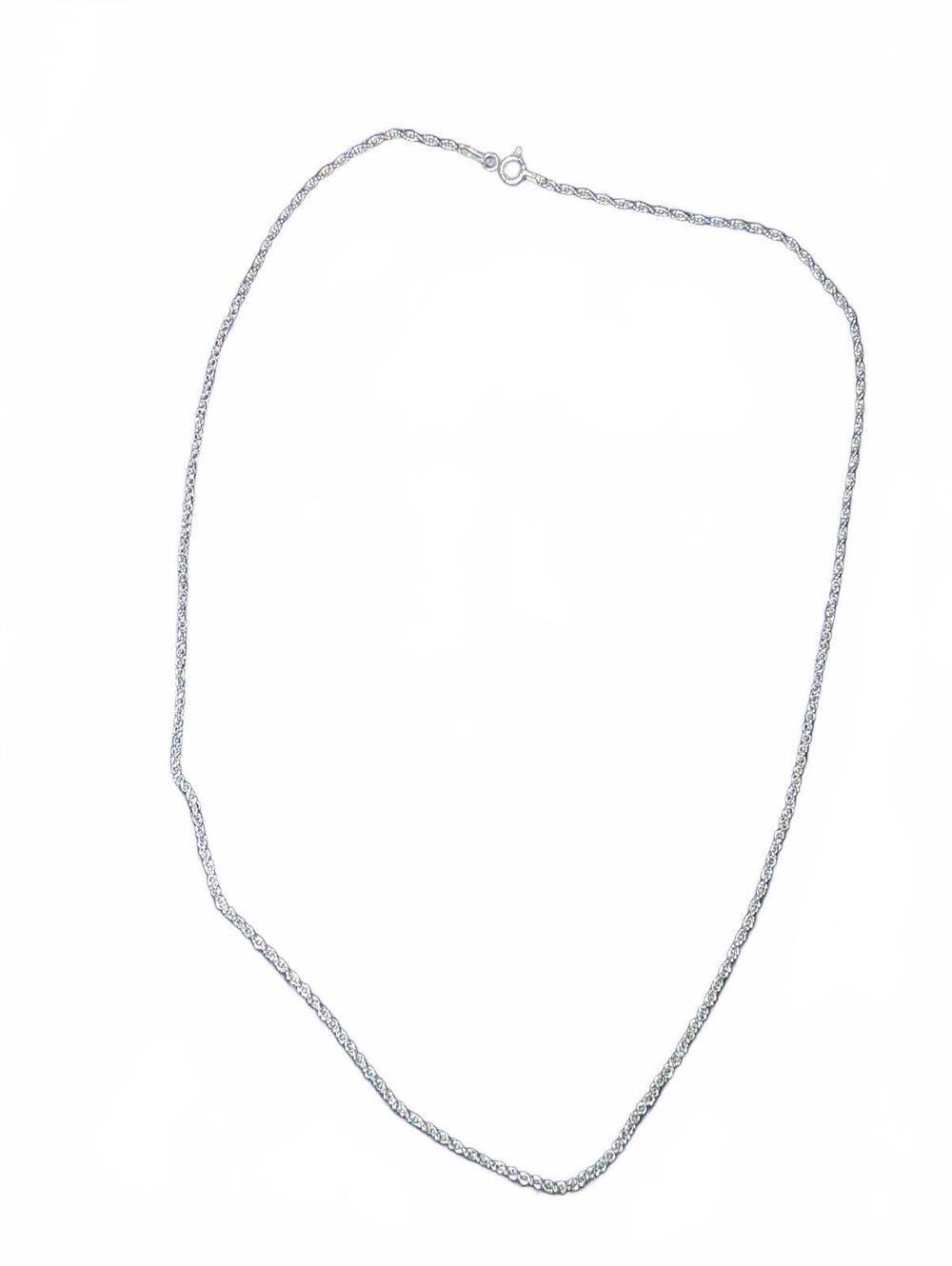 Delicate Silver Chain Necklace with Spring Ring Clasp